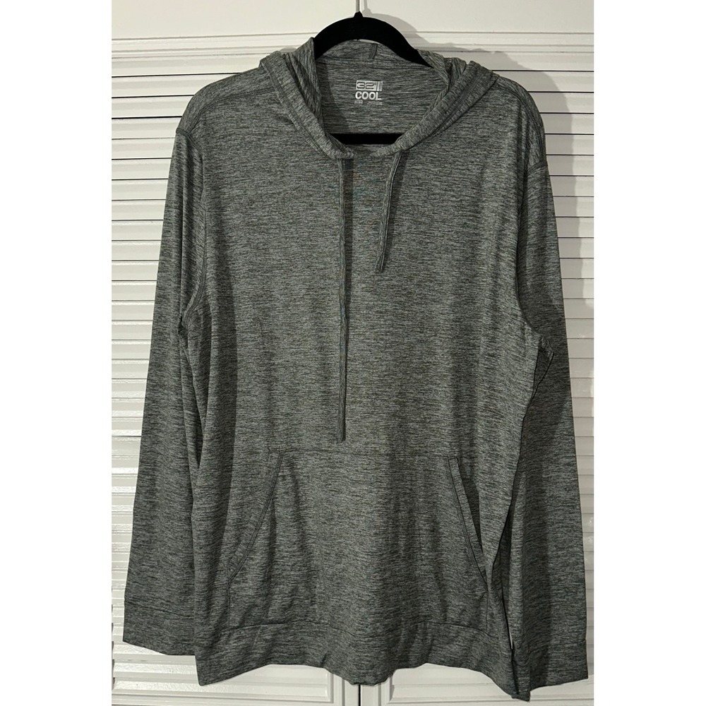 32 Degrees Cool Heather Gray Green Athletic‎ Hoodie Size XL